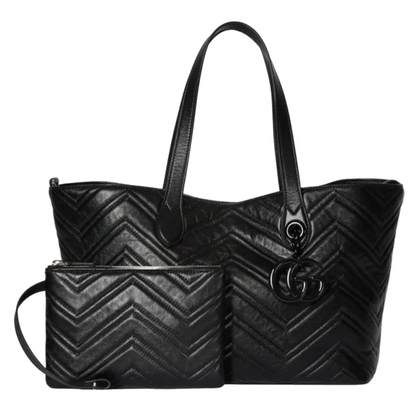 Gucci GG Marmont Medium Tote Bag - Black