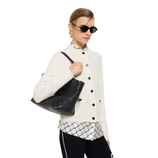 Gucci GG Marmont Medium Tote Bag - Black