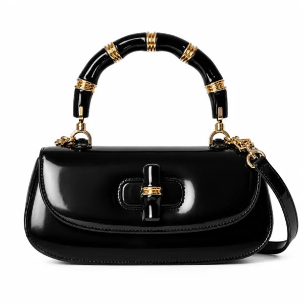 Gucci Bamboo Diva Medium Bag - Black