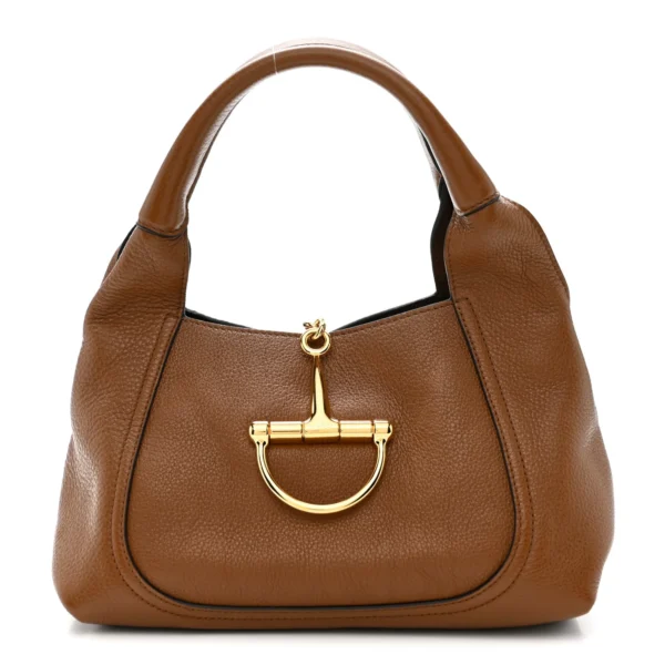 Gucci Horsebit Leather Small Shoulder Bag - Brown