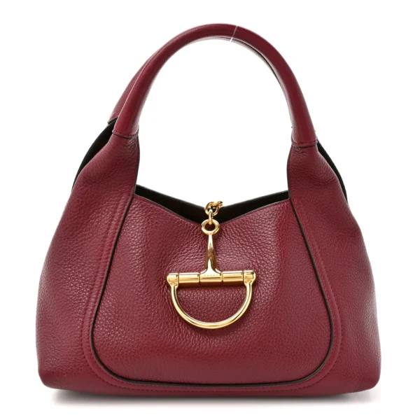 Gucci Horsebit Leather Small Shoulder Bag - Red