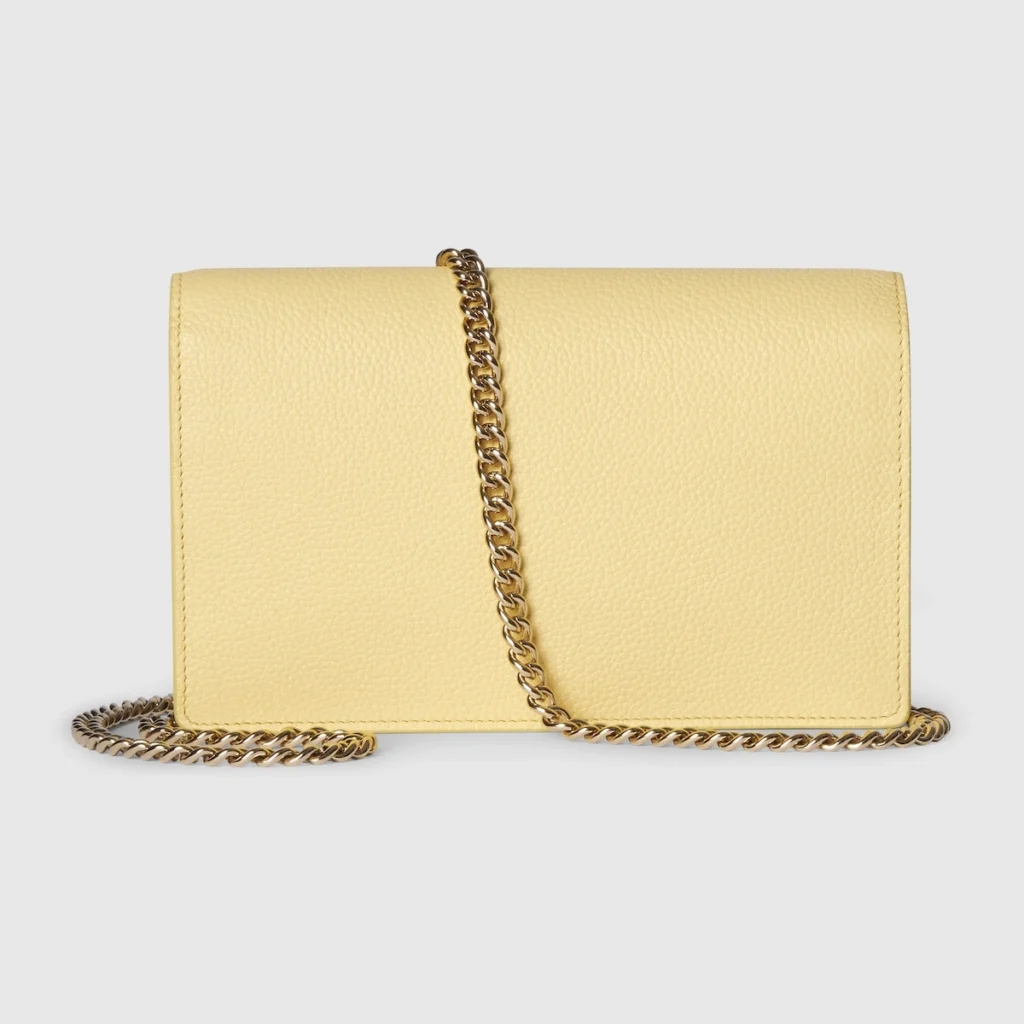 Gucci GG Marmont Wallet on Chain - Yellow