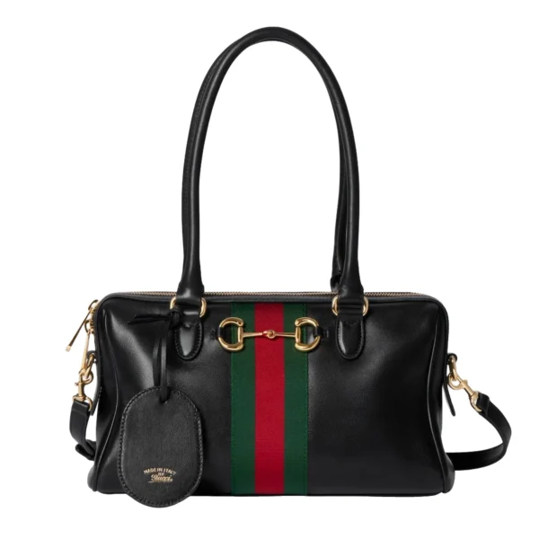 Gucci Borsetto Medium Boston Bag - Black