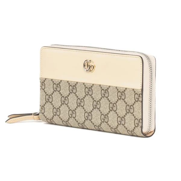Gucci GG Marmont Zip Around Wallet Model 1 - Beige