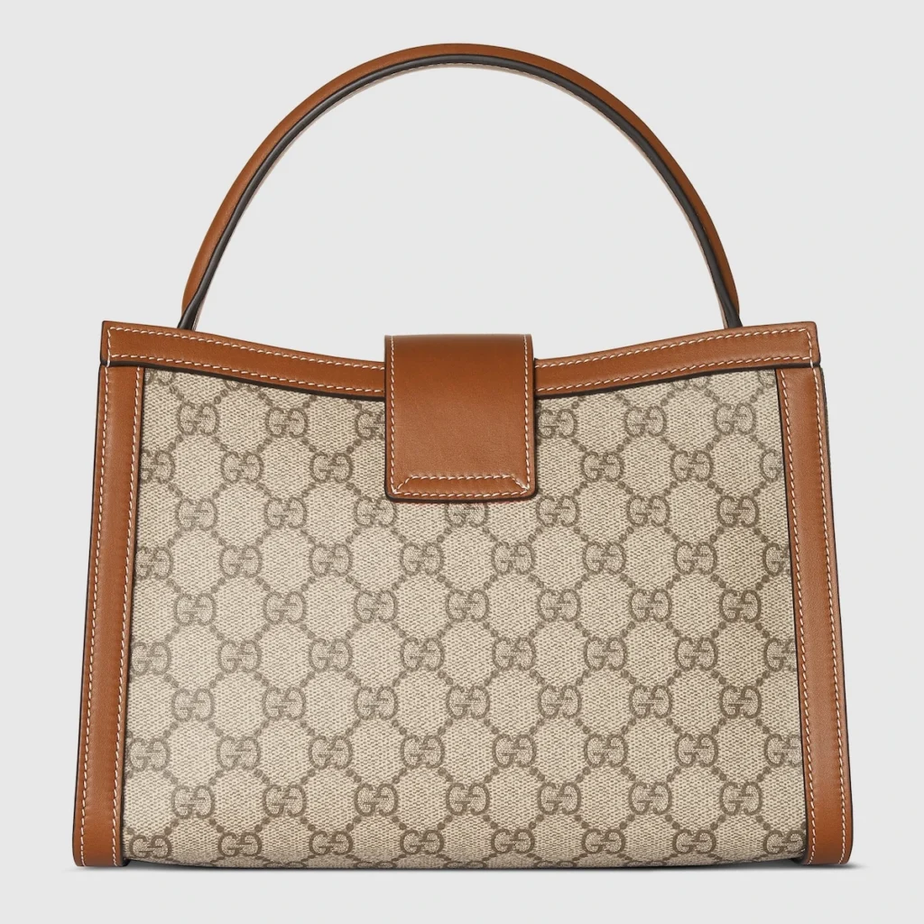 Gucci Padlock Medium Top Handle Bag Beige