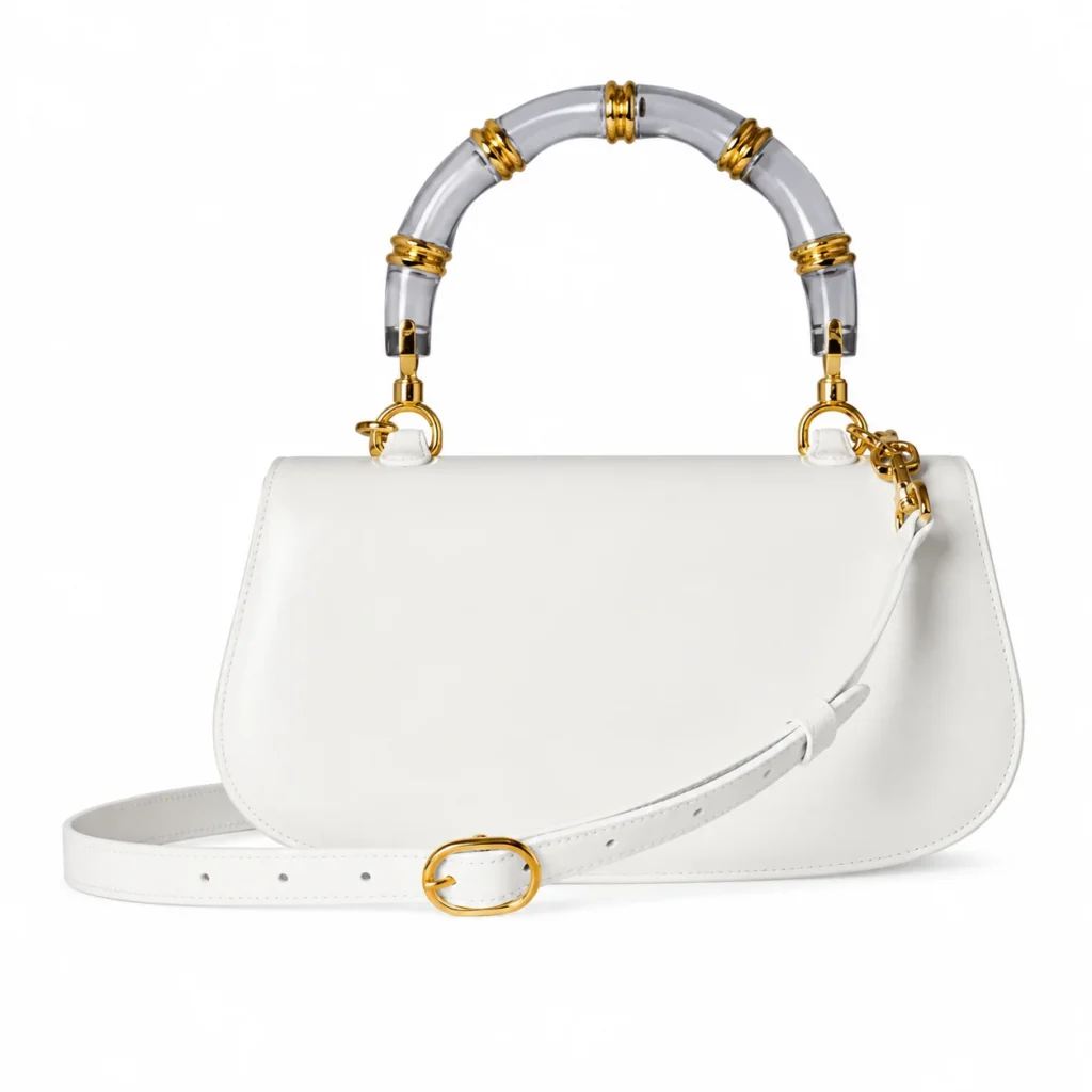 Gucci Bamboo Diva Medium Bag - White