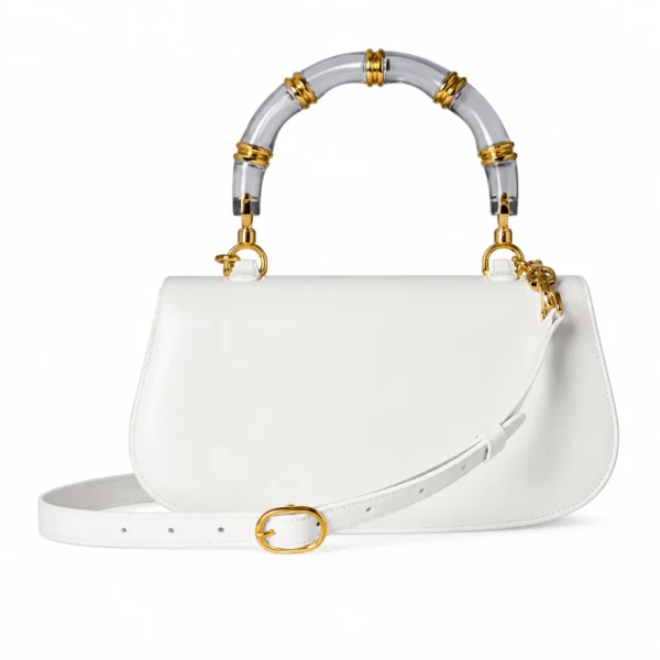 Gucci Bamboo Diva Medium Bag - White