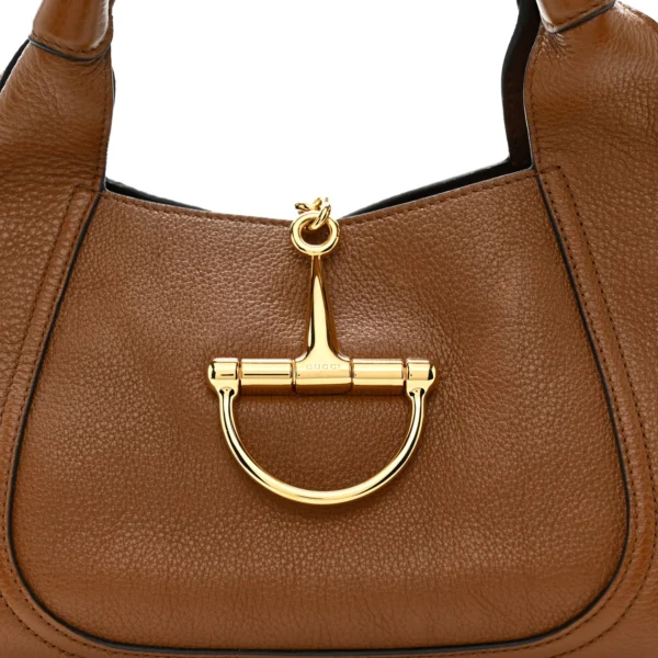 Gucci Horsebit Leather Small Shoulder Bag - Brown