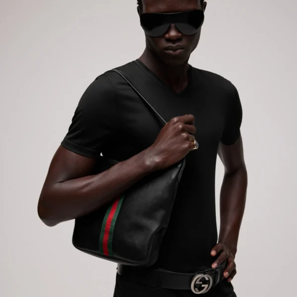 Gucci Lunetta Medium Crossbody Bag - Black