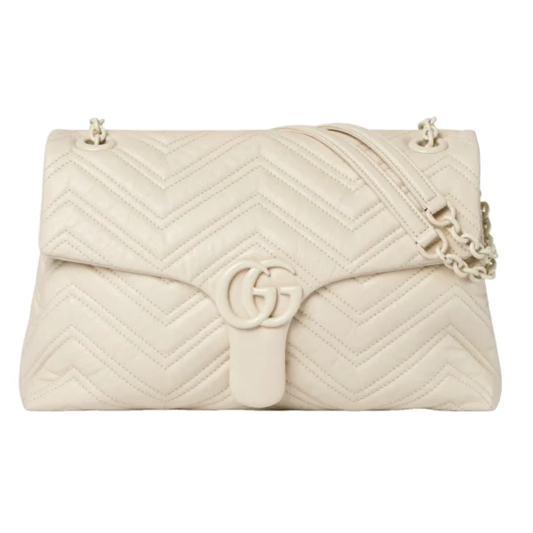 Gucci GG Marmont Medium Shoulder Bag - Beige