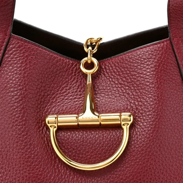 Gucci Horsebit Leather Small Shoulder Bag - Red