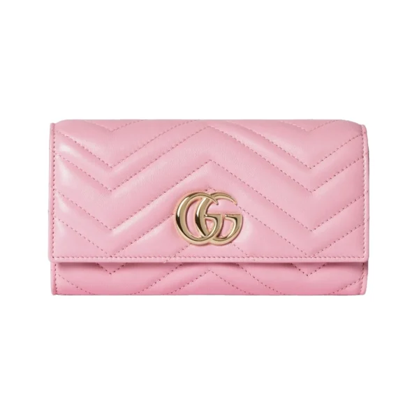 Gucci GG Marmont Continental Wallet - Pink
