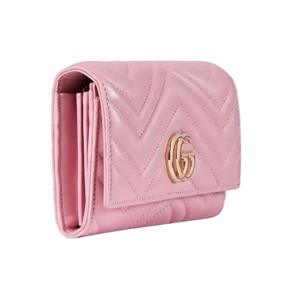 Gucci GG Marmont Continental Wallet - Pink