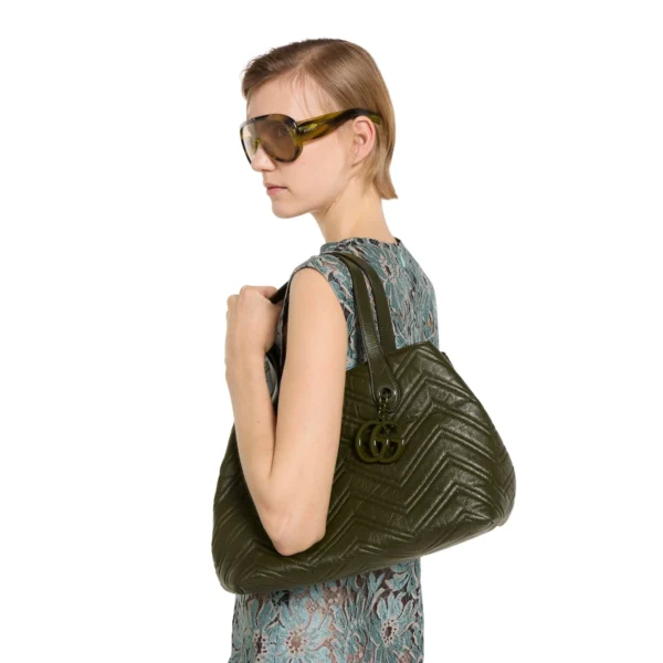 Gucci GG Marmont Medium Tote Bag - Green