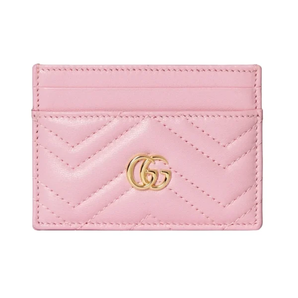 Gucci GG Marmont Card Case - Pink