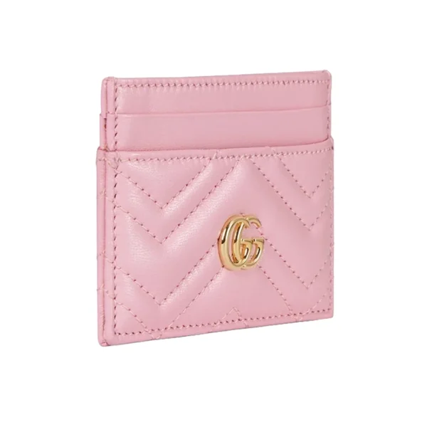 Gucci GG Marmont Card Case - Pink