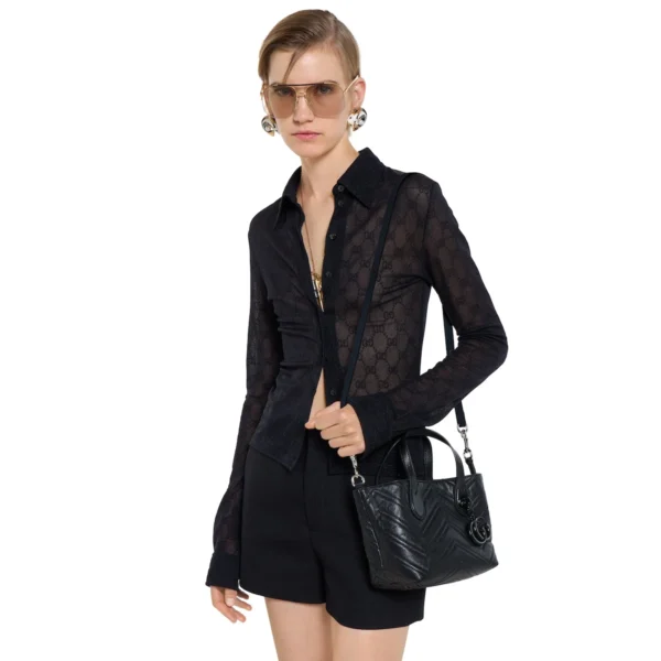 Gucci GG Marmont Small Tote Bag - Black