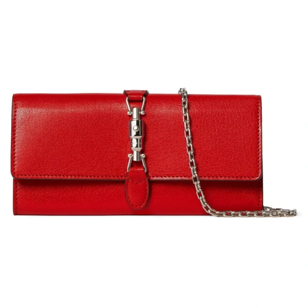 Gucci Jackie Wallet On Chain - Red
