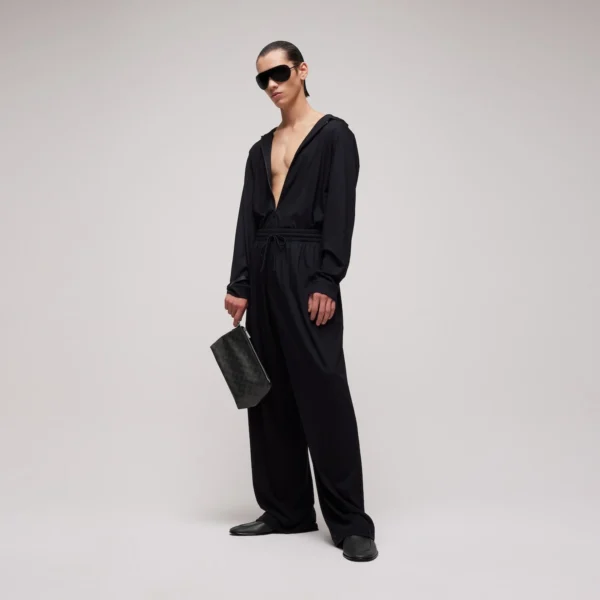 Gucci Web Trademark Medium Pouch - Black