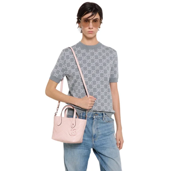 Gucci GG Marmont Small Tote Bag - Pink