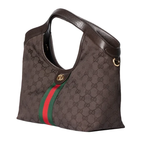 Gucci Giglio Small Tote Bag Brown