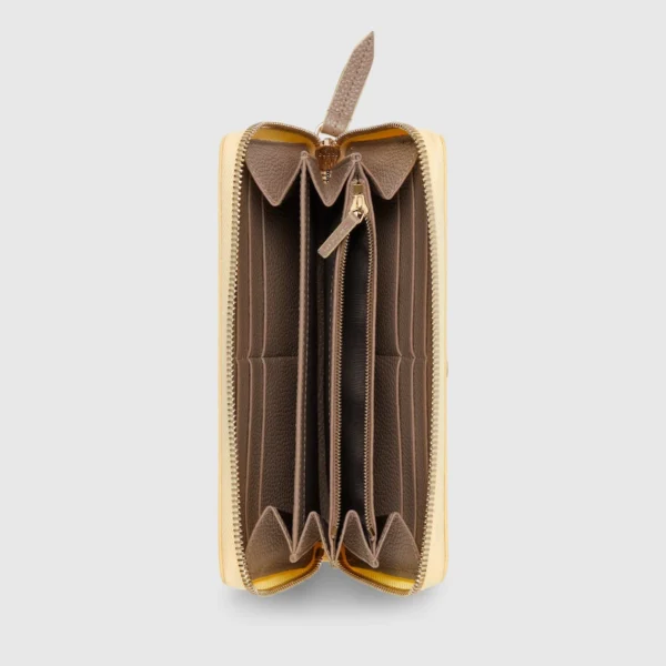Gucci GG Marmont Zip Around Wallet Model 1 - Yellow