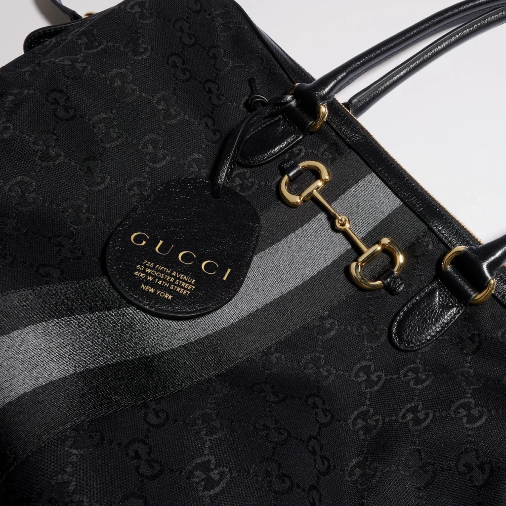 Gucci Borsetto Large Boston Bag Black