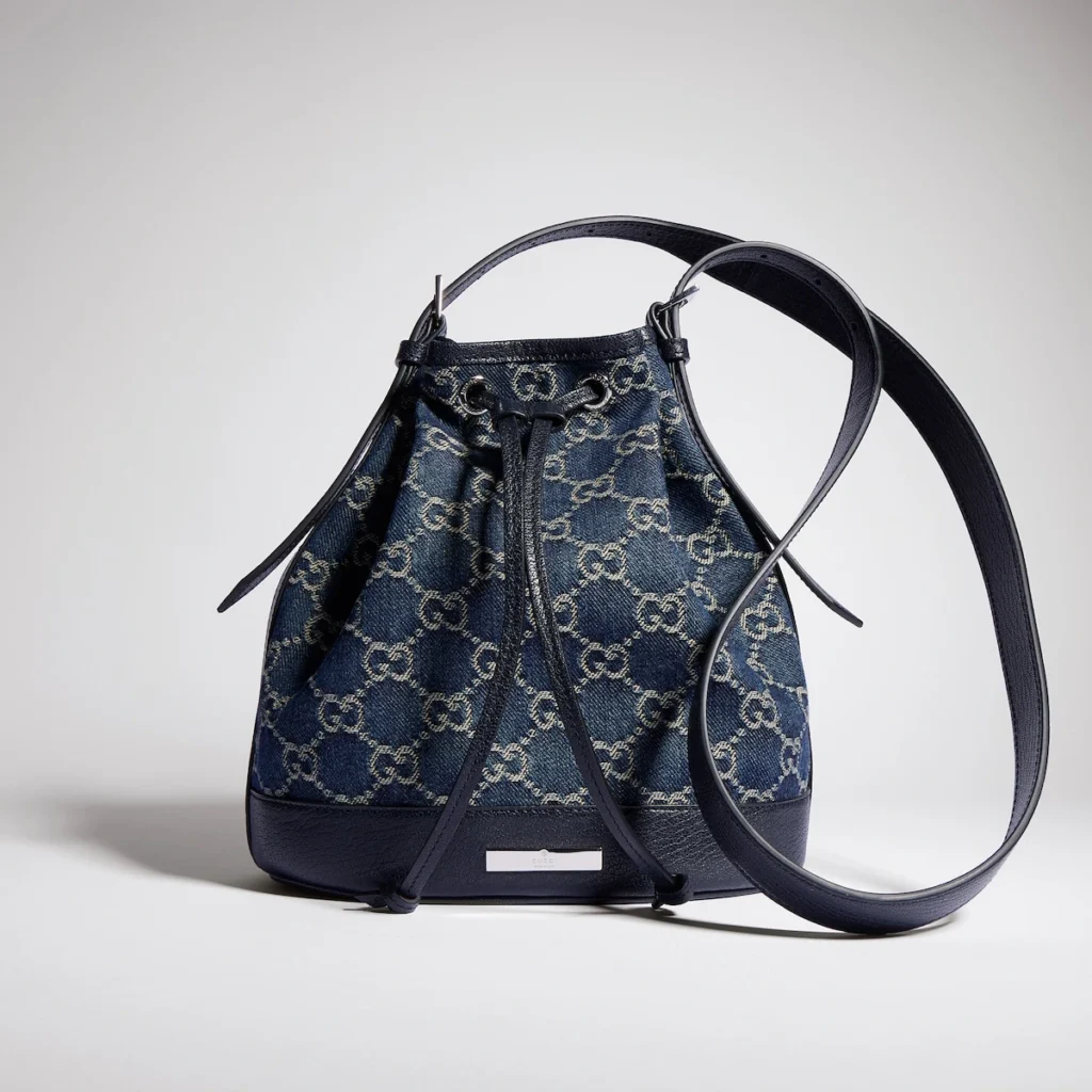 Gucci Venice Small Bucket Bag - Blue