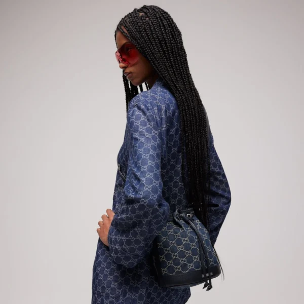 Gucci Venice Small Bucket Bag - Blue