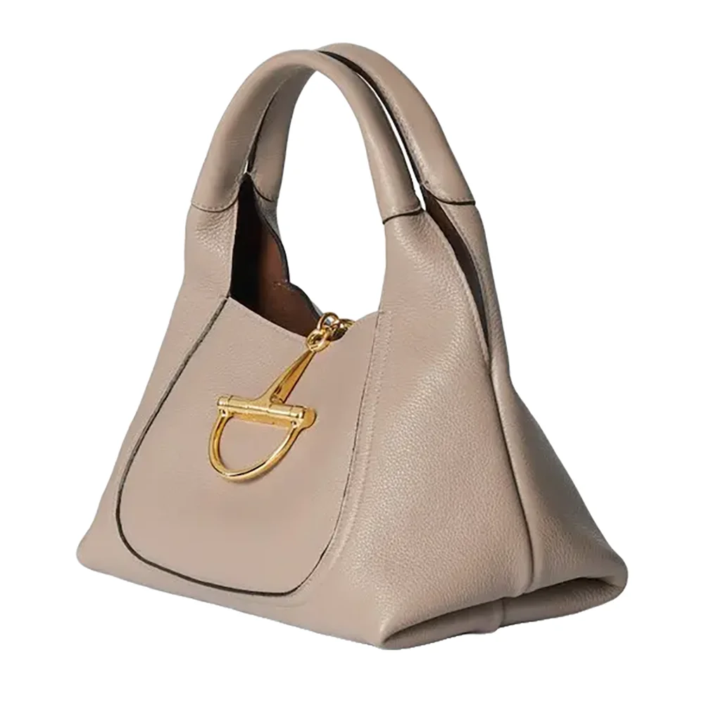 Gucci Horsebit Leather Small Shoulder Bag - Grey