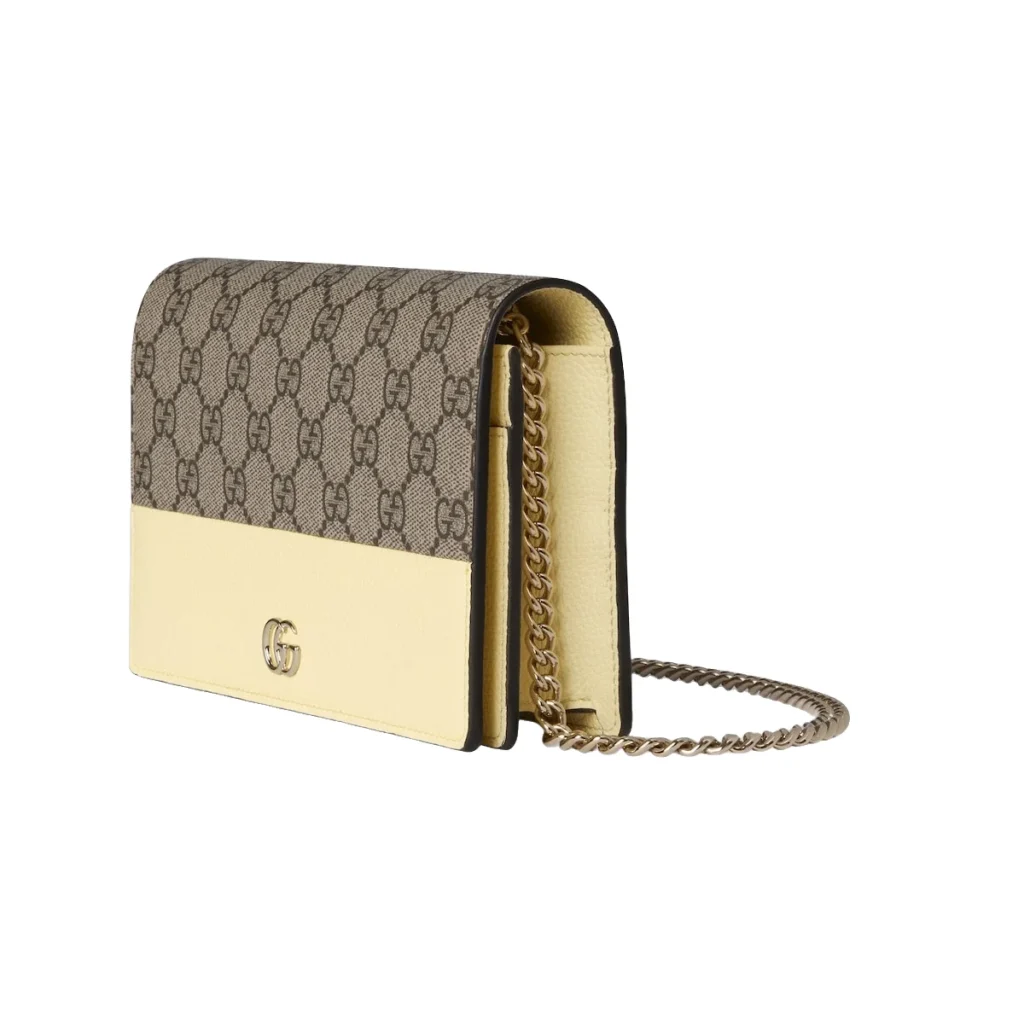 Gucci GG Marmont Wallet on Chain - Beige