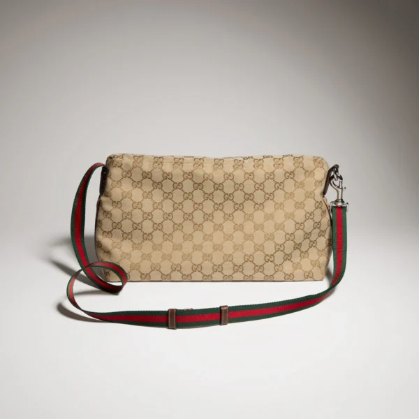 Gucci Tag Medium Crossbody Bag Beige