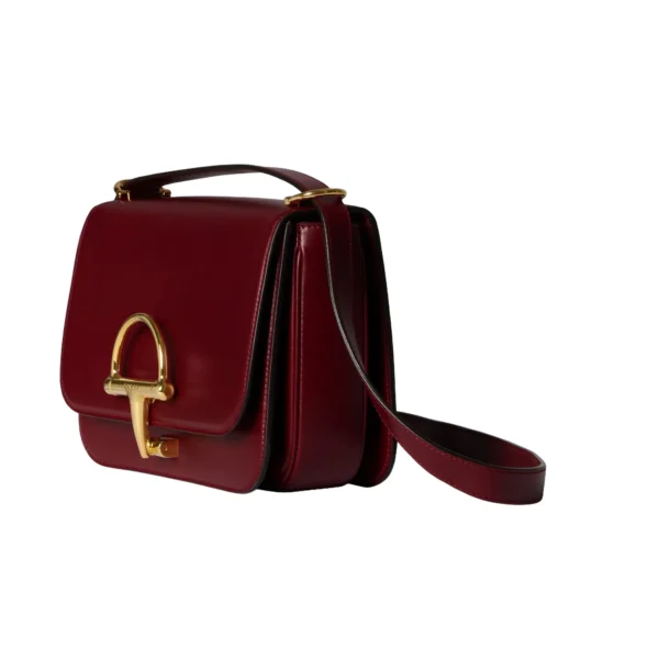 Gucci Horsebit Shoulder Bag - Red