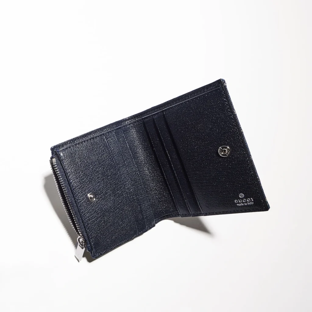 Gucci Plaque Small Wallet Blue