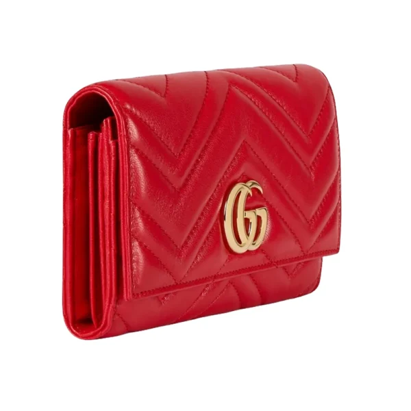 Gucci GG Marmont Continental Wallet - Red