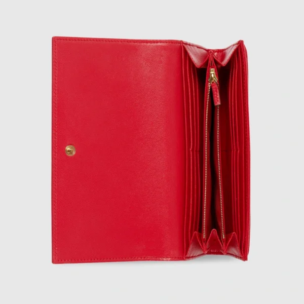 Gucci GG Marmont Continental Wallet - Red