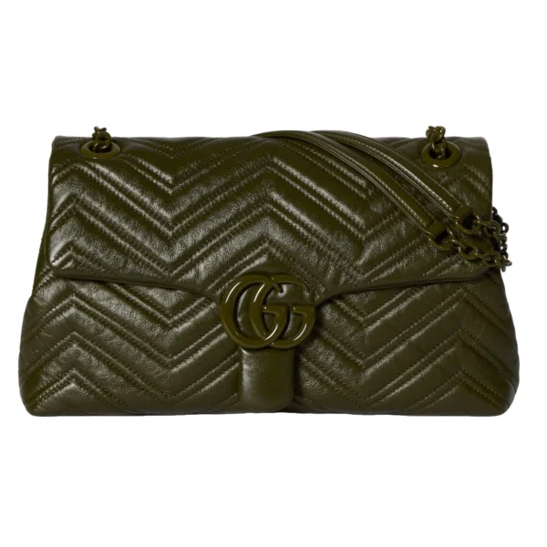 Gucci GG Marmont Medium Shoulder Bag - Green