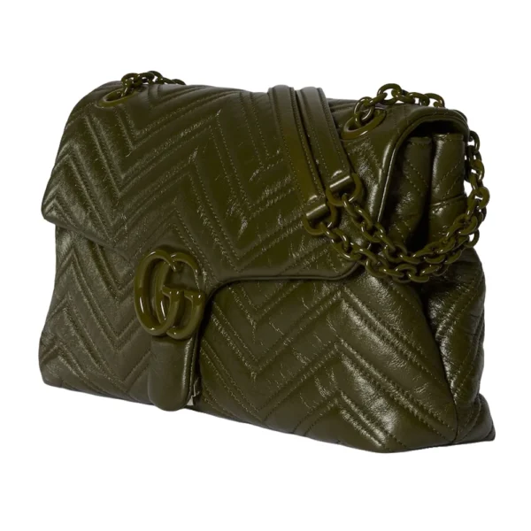 Gucci GG Marmont Medium Shoulder Bag - Green