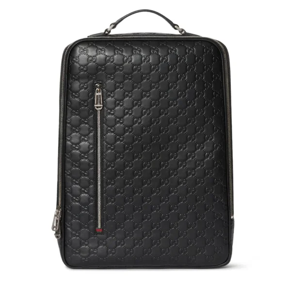 Gucci GG Emblem Medium Backpack Black