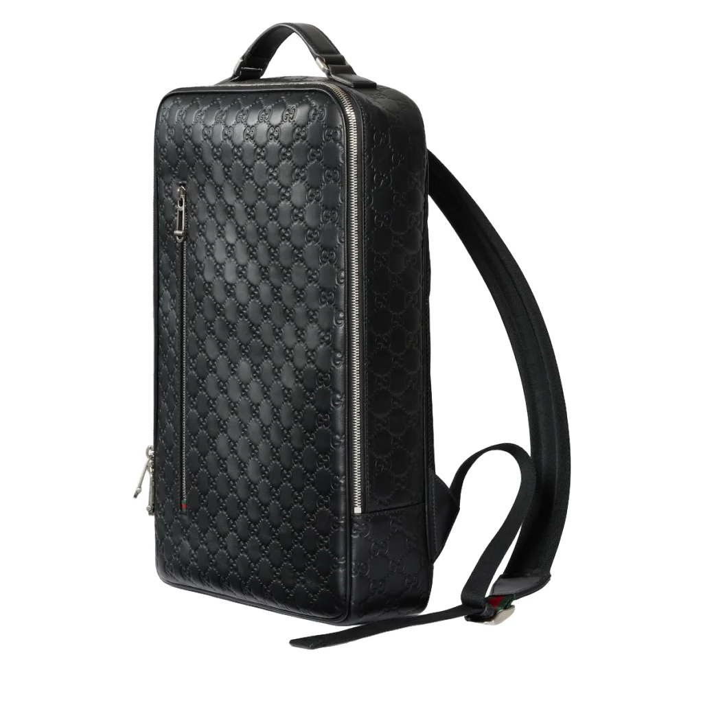 Gucci GG Emblem Medium Backpack Black