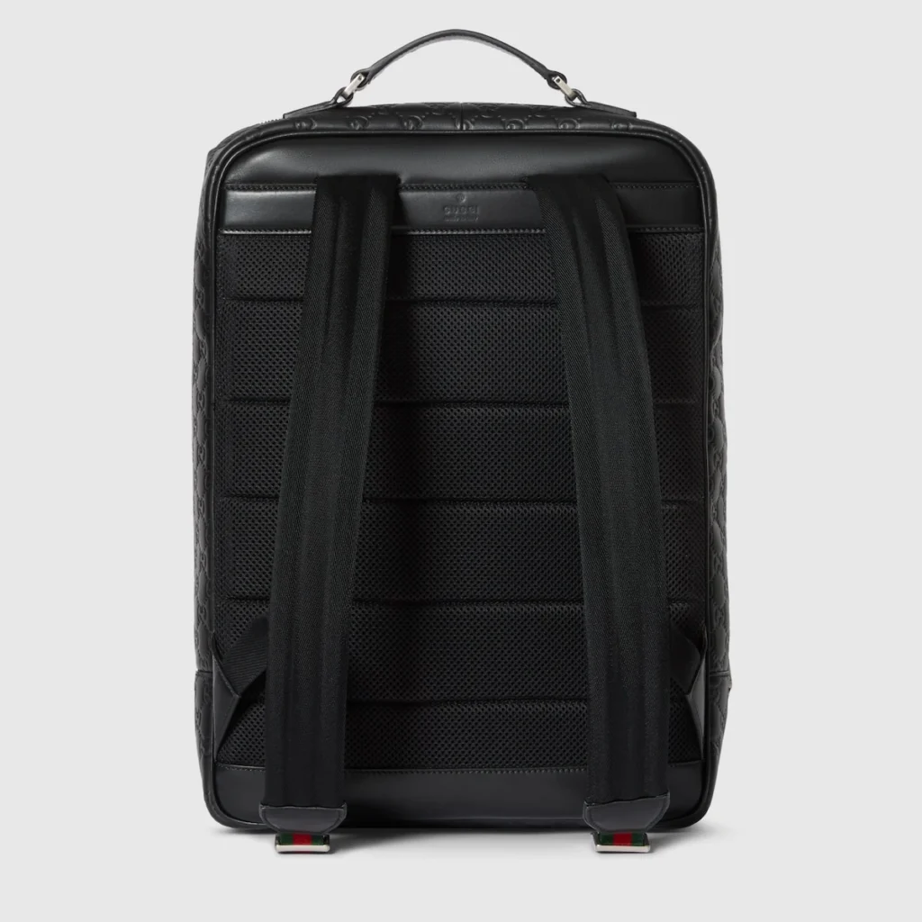 Gucci GG Emblem Medium Backpack Black