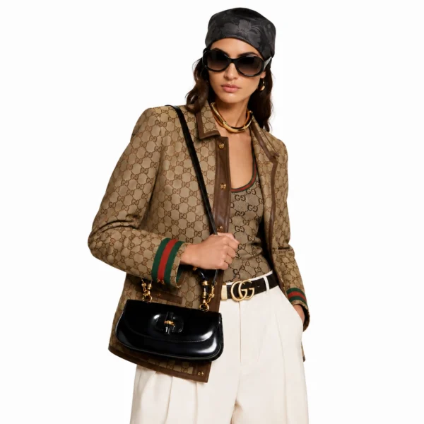 Gucci Bamboo Diva Medium Bag - Black