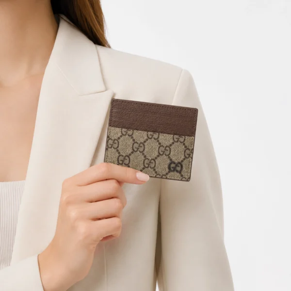 Gucci Two-tone card case - Brown