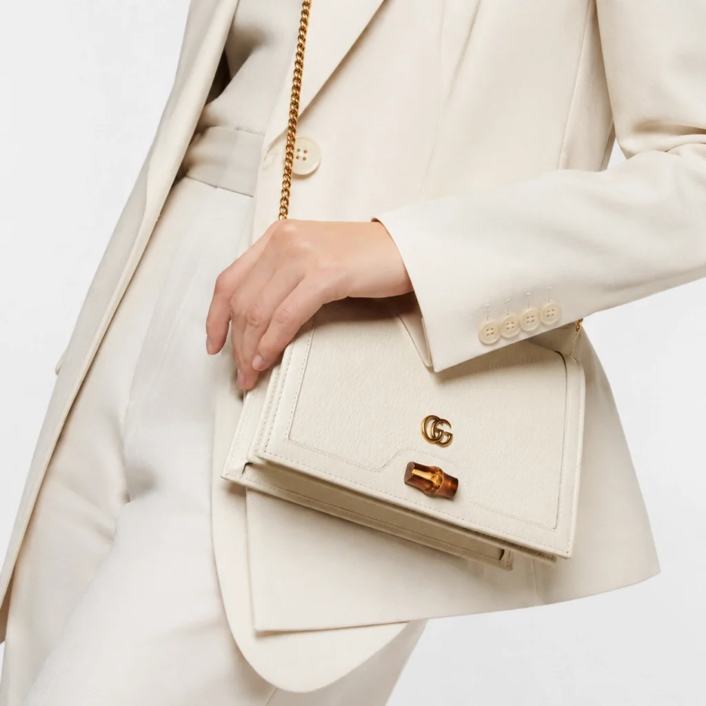 Gucci Diana mini textured-leather shoulder bag