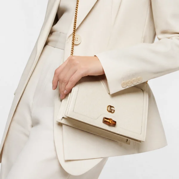Gucci Diana mini textured-leather shoulder bag