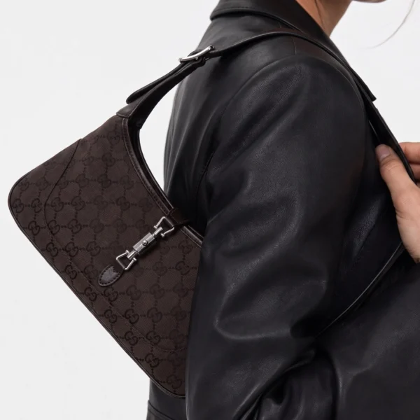 Gucci Jackie Slim Medium Shoulder Bag - Brown