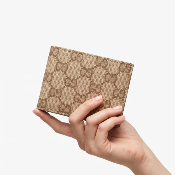 Gucci Essence Classic Bi-Fold Wallet - Beige