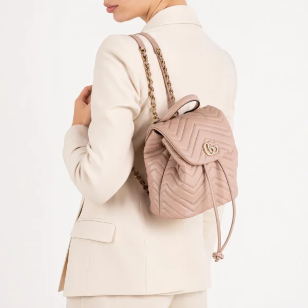 Gucci GG Marmont Mini Backpack - Pink