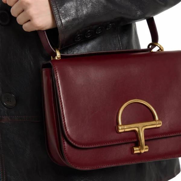 Gucci Horsebit Shoulder Bag - Red