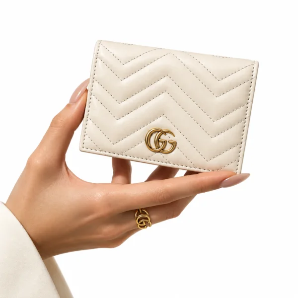 Gucci GG Marmont Card Case Women's Wallet
